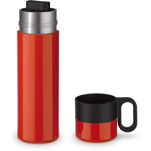 Thermofles met beker en handvat Rood 500 ml
