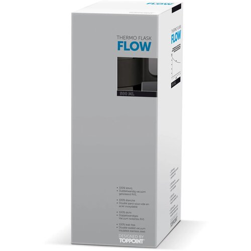 Thermofles met beker en handvat Zwart 500 ml