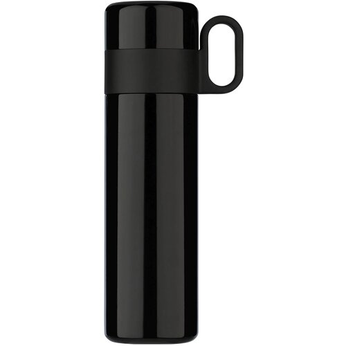 Thermofles met beker en handvat Zwart 500 ml