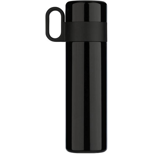 Thermofles met beker en handvat Zwart 500 ml