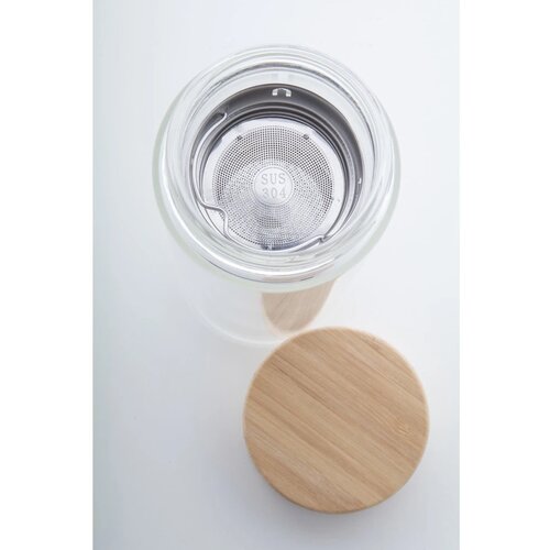 Glazen Thermosfles Transparant 420 ml