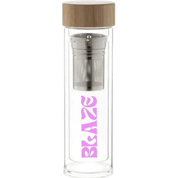 Glazen Thermosfles Transparant 420 ml