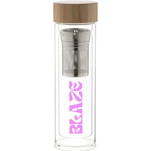 Glazen Thermosfles Transparant 420 ml