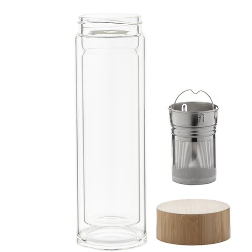 Glazen Thermosfles Transparant 420 ml
