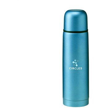 Frosted Bottle Rcs Recycled Steel 500 Ml Thermosfles Zilver 500 ml