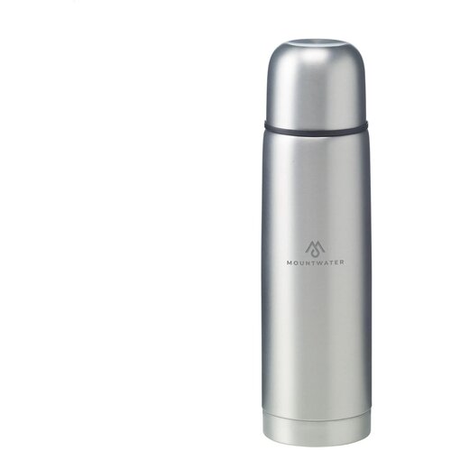 Frosted Bottle Rcs Recycled Steel 500 Ml Thermosfles Zilver 500 ml