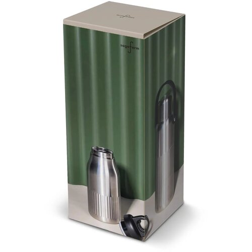 Sagaform Theo Thermosfles (gerecycled) Zilver 1000 ml