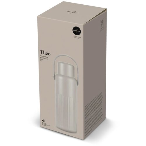 Sagaform Theo Thermosfles (gerecycled) Beige 1000 ml