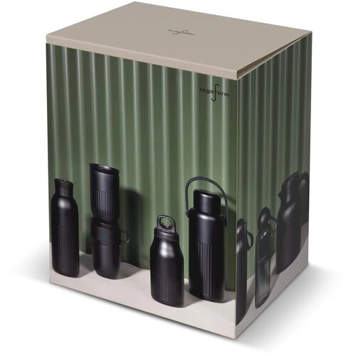 Sagaform Trine Thermoskan (gerecycled) Zwart 1500 ml