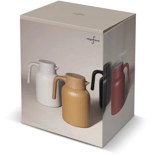 Sagaform Trine Thermoskan (gerecycled) Rood 1500 ml