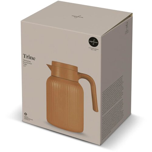 Sagaform Trine Thermoskan (gerecycled) Bruin 1500 ml