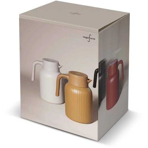 Sagaform Trine Thermoskan (gerecycled) Bruin 1500 ml