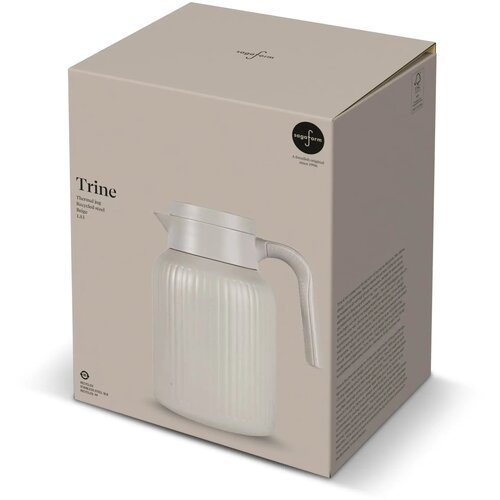 Sagaform Trine Thermoskan (gerecycled) Beige 1500 ml