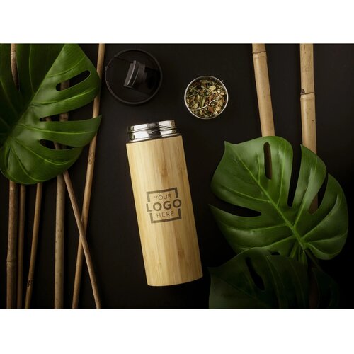 Sakura Bamboe Thermosfles/Thermosbeker Bamboe 360 ml