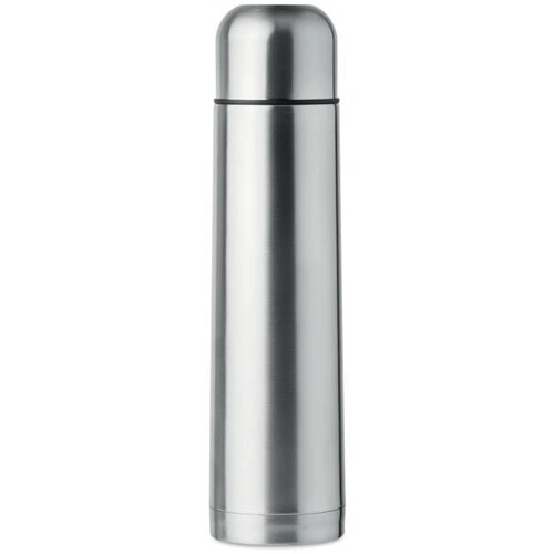 Dubbelwandige drinkfles Big chan mat zilver 900 ml