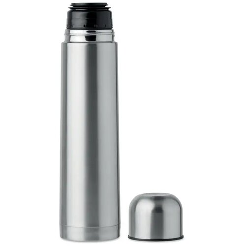 Dubbelwandige drinkfles Big chan mat zilver