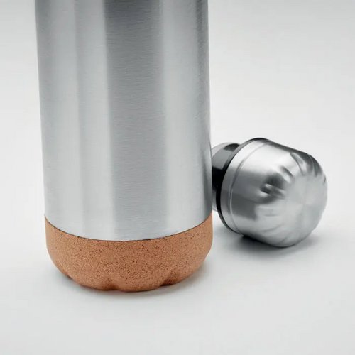 Dubbelwandige thermosfles Aspen cork Zilver 500 ml