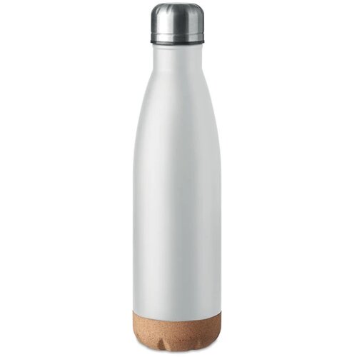 Dubbelwandige thermosfles Aspen cork Wit 500 ml