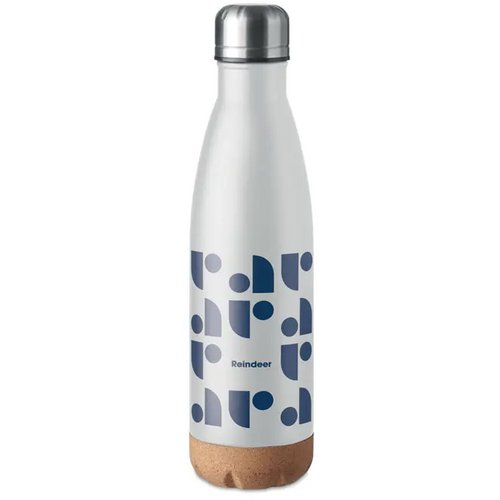 Dubbelwandige thermosfles Aspen cork Wit 500 ml