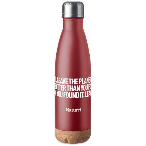 Dubbelwandige thermosfles Aspen cork Bordeaux 500 ml