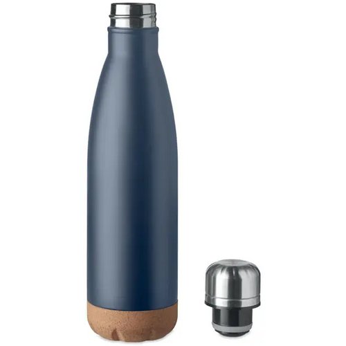 Dubbelwandige thermosfles Aspen cork Kobaltblauw 500 ml