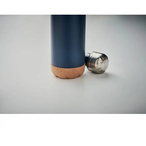 Dubbelwandige thermosfles Aspen cork Kobaltblauw 500 ml