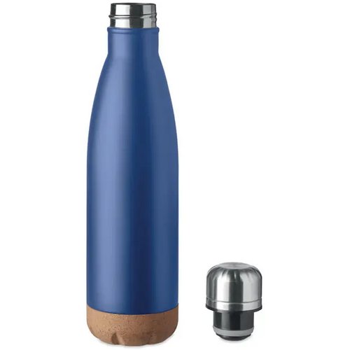Dubbelwandige thermosfles Aspen cork Blauw 500 ml