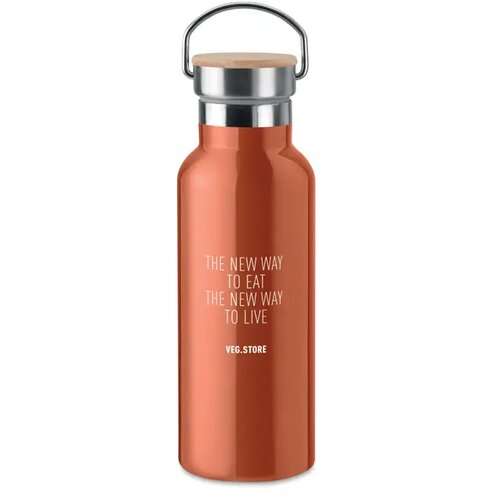 Dubbelwandige thermosfles Helsinki Oranje 500 ml
