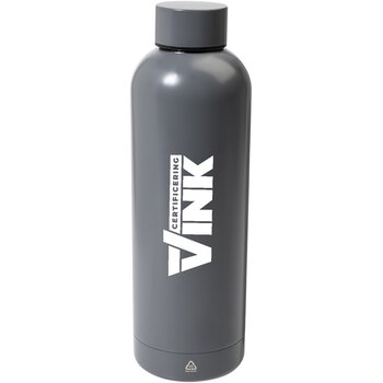 Gerecyclede Rvs Thermosfles (500 Ml) Donkergrijs 500 ml Gerecyclede Rvs Thermosfles (500 Ml) Donkergrijs 500 ml