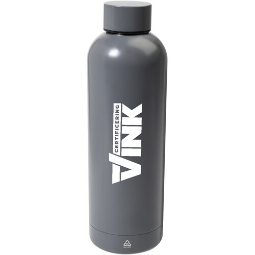 Gerecyclede Rvs Thermosfles (500 Ml) Donkergrijs 500 ml