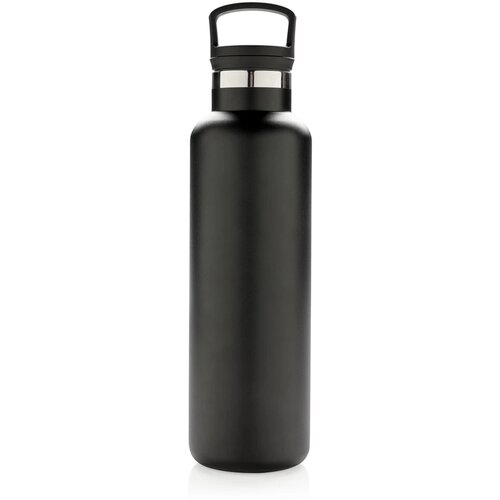 RVS thermosfles met infuser Zwart 600 ml
