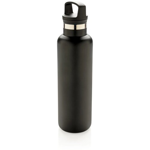 RVS thermosfles met infuser Zwart 600 ml