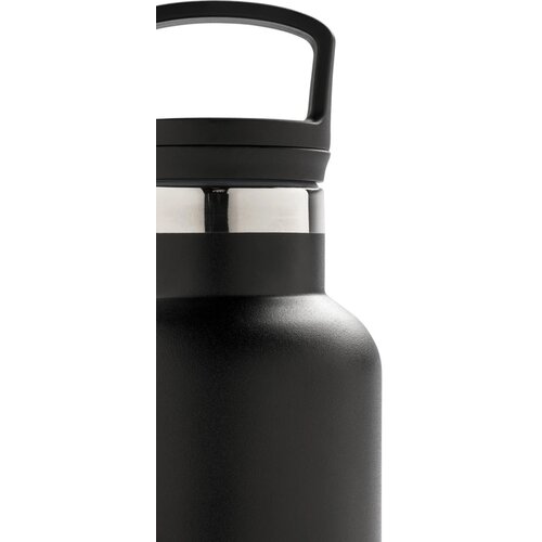 RVS thermosfles met infuser Zwart 600 ml