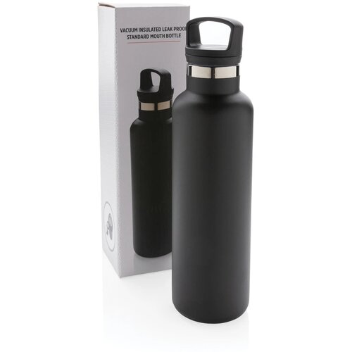 RVS thermosfles met infuser Zwart 600 ml