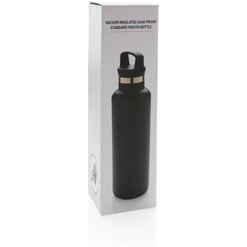 RVS thermosfles met infuser Zwart 600 ml