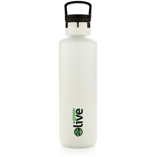 RVS thermosfles met infuser Wit 600 ml