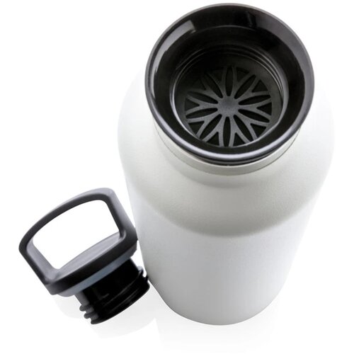 RVS thermosfles met infuser Wit 600 ml