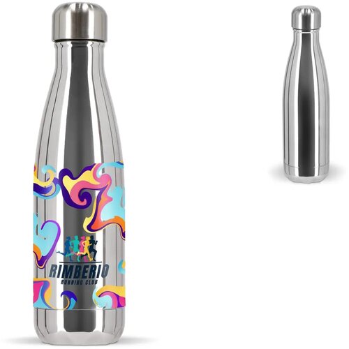 Sagaform Nils stalen fles Chroom 500 ml