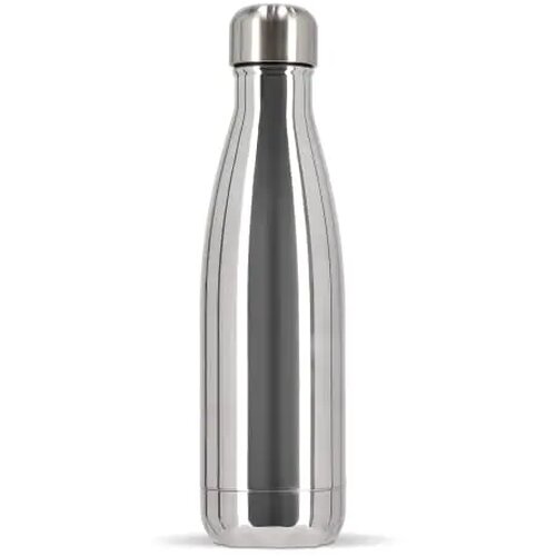 Sagaform Nils stalen fles Chroom 500 ml chroom 500 ml