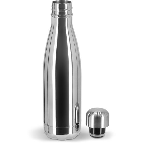 Sagaform Nils stalen fles Chroom 500 ml chroom 500 ml