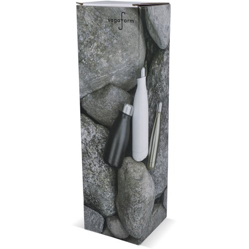 Sagaform Nils stalen fles Chroom 500 ml chroom 500 ml