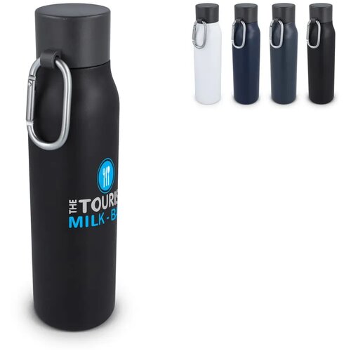 Thermofles matte finish met Caribiner 600 ml