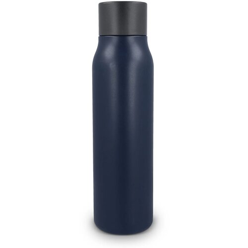 Thermofles matte finish met Caribiner 600ml donkerblauw 600 ml